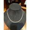 Natural 15.50 CTTW Graduated Diamond Riviera Tennis Necklace 18" in Platinum