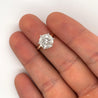 Natural 3.51 Carat Round Cut Diamond Solitaire Engagement Ring