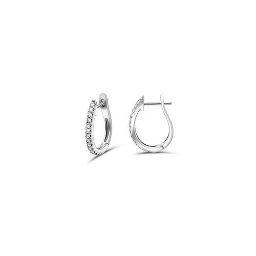 10 CTTW Diamond Hoop Earrings in 14K Solid Gold