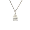 Natural 5.02 Carat Pear Cut Diamond G/SI2 Solitaire Pendant Necklace