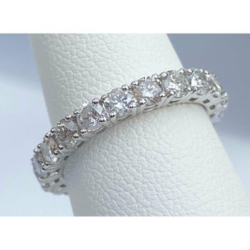 Natural Diamond Wedding Band in 18k white gold setting – Assay Jewelers