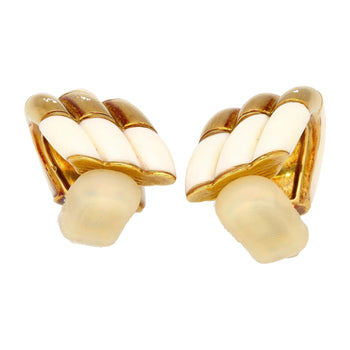 alt
Boucles d'oreilles rétro à clip en agate blanche naturelle en or jaune 18K – Assay Jewelers
