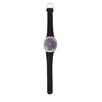 Patek Philippe "Jumbo UFO" Automatic Steel Purple 35mm Dial Leather Strap Watch – Assay Jewelers