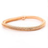 Roberto Coin in 18K Rose Gold Woven Cylinder Flexible Bangle Bracelet