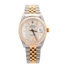 Rolex Datejust Silver Tapestry Dial 2 Tone Jubilee 36mm 16013 Watch Box/Papers