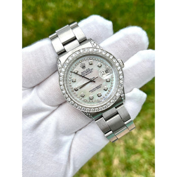Rolex MOP DateJust Ref. 116200 With Diamond Bezel and Dial Watch – Assay Jewelers