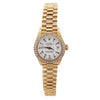 Rolex OP DateJust Presidential White Face 26mm Diamond Bezel 18K Gold Watch