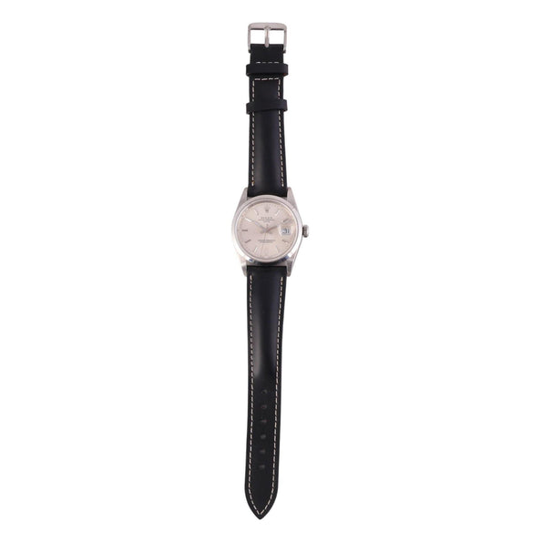 Rolex Oyster Date 15200 Automatic Watch Stainless Steel Silver Dial Strap