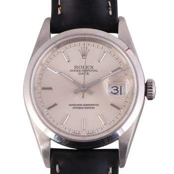 Rolex Oyster Date 15200 Automatic Watch Stainless Steel Silver Dial Strap – Assay Jewelers