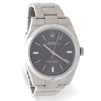 Rolex Oyster Perpetual 114300 Rhodium Dial 39mm Stainless Steel Full Set Watch – Assay Jewelers