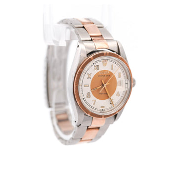Rolex Oyster Precision 34mm Two-Tone Rose Gold Steel Rare Dial 1978 Watch – Assay Jewelers