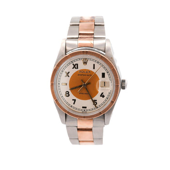 Rolex Oyster Precision 34mm Two-Tone Rose Gold Steel Rare Dial 1978 Watch – Assay Jewelers
