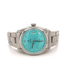 Rolex Turquoise Blue Oyster Perpetual Date Precision 36mm Vintage 1963 Watch In Stainless Steel With Oyster Bracelet