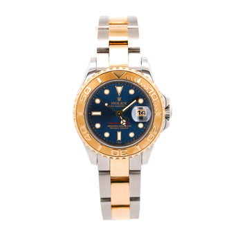 Rolex Yacht Master 169623 29mm Two Tone 18K Blue Ladies Watch Full Set – Assay Jewelers