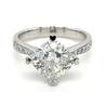 Tilted Square Frame 3.13CT Cushion Cut Lab Grown Diamond Ring