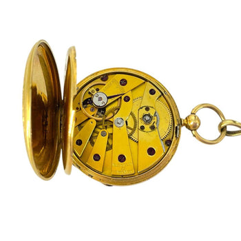 Vacheron Constantin 18K Gold Enamel Chatelaine Pocket Watch and Brooch – Assay Jewelers