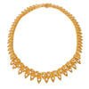 Van Cleef & Arpels 18K Gold Leaf Diamond Vintage Retro Choker Necklace