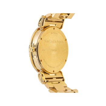 Orologio automatico Van Cleef & Arpels in oro 18K, quadrante nero, 37MM, con bracciale in oro – Assay Jewelers