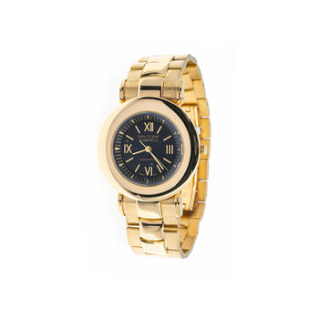 Orologio automatico Van Cleef & Arpels in oro 18K, quadrante nero, 37MM, con bracciale in oro – Assay Jewelers
