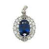 Van Cleef and Arpels Ceylon Blue Saphir und Diamant Pendant Halskette