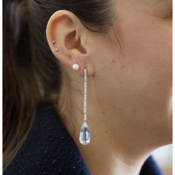 Boucles d’oreilles détachables mix & match Anciens 26 CTTW en aigue-marine, kunzite et diamant – Assay Jewelers