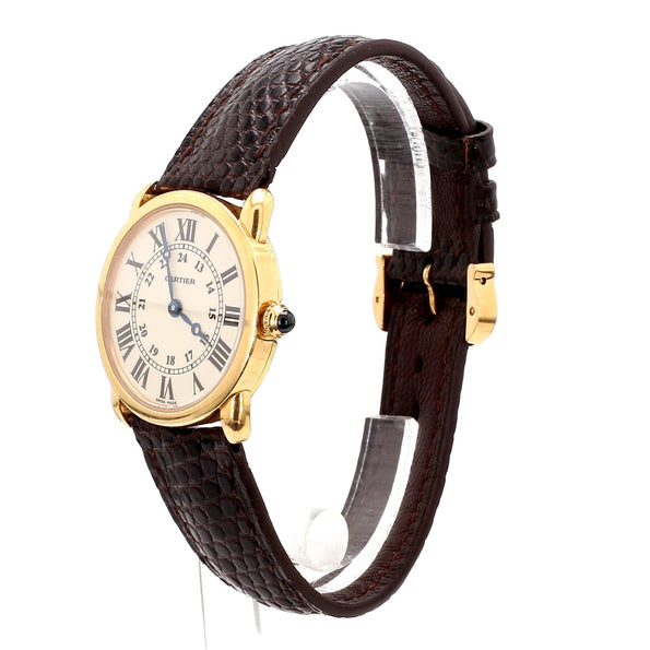Vintage Cartier Ronde Louis 2886 Quartz 29mm 18K Gold Watch