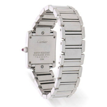 Vintage Cartier Tank Francaise Pink Dial Steel Quartz Watch Limited Edition 2006 – Assay Jewelers
