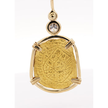Vintage Escudo "Doubloon" 22K Replica Coin 14K Gold Pendant – Assay Jewelers