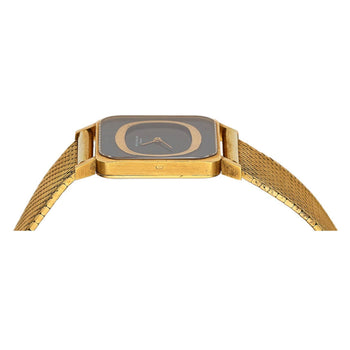 Vintage Patek Philippe 25mm Square Ellipse 18K Gold Black Dial Watch – Assay Jewelers