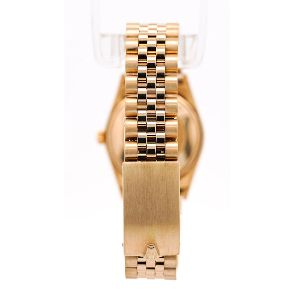 Vintage Rolex OP Date 34mm 14k Gold Champagne Dial Watch