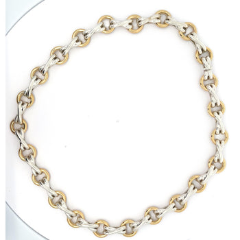 Vintage Tiffany & Co and Paloma Picasso Dog Bone 18K Gold and Silver Link Chain – Assay Jewelers