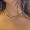 Vintage Tiffany & Co and Paloma Picasso Dog Bone 18K Gold and Silver Link Chain