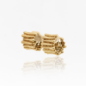 Vintage Tiffany & Co. Ribbed 18K Gold Ring & Earring Jewelry Set – Assay Jewelers