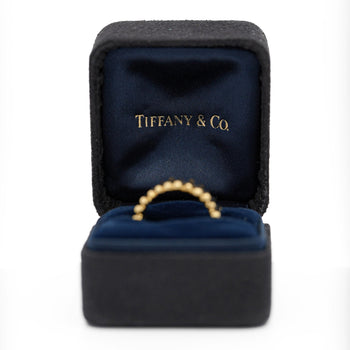 Vintage Tiffany & Co. Ribbed 18K Gold Ring & Earring Jewelry Set – Assay Jewelers