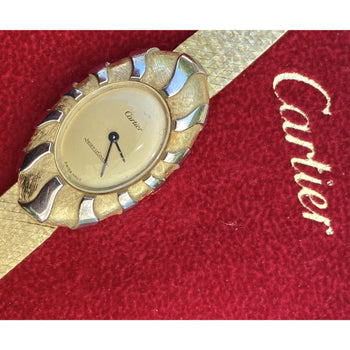 Vintage Two-Tone Cartier and Jaeger LeCoultre Watch in 18k Solid Yellow Gold – Assay Jewelers