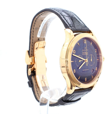 Zenith El Primero Grande Class Chronograph Automatic 18K Rose Gold Black Watch – Assay Jewelers