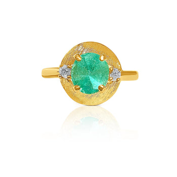 橢圓形切割哥倫比亞祖母綠 Ring – Assay Jewelers